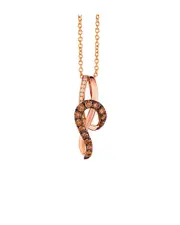 Le Vian Chocolate & Strawberry 14K Rose Gold 0.43 ct. tw. Diamond Pendant