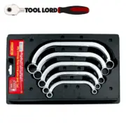 T&E Tools 5 Piece SAE Imperial AF Half Moon Ring Spanner Wrench Set 3/4" M5600