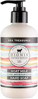 [Dionis] Goat Milk Skincare Sea Treasures Scented Hand Soap - Rich & Creamy -Made in The USA - Cruelty Free Formula For Sensitive Skin, 8.5oz Bottle With A Pump