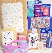 NEW POP TART GIFT BASKET GIANT PLUSH KIDS TEEN PUZZLE SCHOOL SUPPLIES PLAY SET