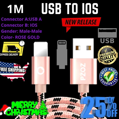 USB Charging Cable For iPhone cable 14 13 12 11 pro max XS XR X SE 8 7 6S iPad