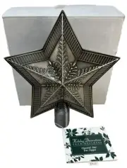 VINTAGE Hallmark Classical Star Christmas Tree Topper Metal Bronze Finish VHTF