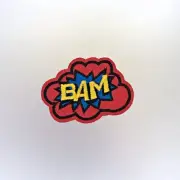 Bam Patch - Embroidered/Iron/Sew/Stitch/Glue On - Badge Cute Colourful Cartoon