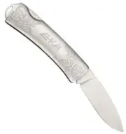 EKA 7900507 - 8.5cm Stainless Steel Classic 5 Folding Knife (Engraved Stainless