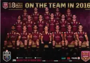 State of origin Qld maroons TEam player poster NRL rugby,books,COWBOYS,champions