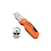 SP Tools Utility Knife - Folding Lock back 90 Degree Rotatable Blade Lightweight