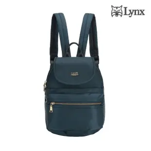 【Lynx】輕巧/多口袋/掀蓋設計後背包-深海藍(輕巧實用、防潑水、防盜刷)