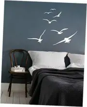 Flying Birds Wall Decals, Birds Vinyl Decals, Dorm Decals, Nursery Wall