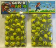 2 Bags Of Super Mario Man Video Game Promo Marbles