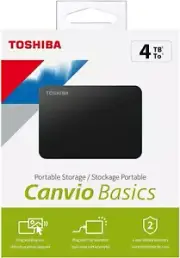 Toshiba Canvio Portable External Hard Drive USB 3.0 for PC, Xbox,PS4 1TB/2TB/4TB