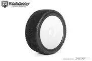 Powerhobby J-Zero 1/8 Buggy Tires White Dish Wheels (2) Ultra Soft Unglued