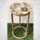 12x12 Buy Now Agate Stone Natural White And Brown Agate Table Coffee Table Top