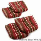 19-inch U-Shaped Spun Polyester Outdoor Tufted Dining Chair Cushions (Set of 4)