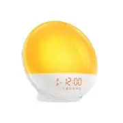 Wake Up Light, Sunrise Alarm Clock with 10,000 Lux Therapy Light, White Noise