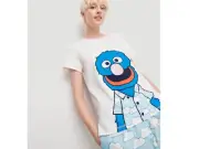 Peter Alexander Women’s Grover Sleep Tee/Cloud Shorts Set - XS & S
