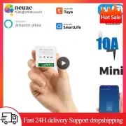 Tuya 16A Mini Wifi Smart Switch Light Supports 2 Way Timing Control Automation