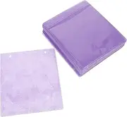 KALLORY 100Pcs DVD Storage Sleeves Durable CD Plastic Sleeves Portable Organizer for Music Film Discs Random Colors High Thickness Protects Against Scratches Corruption