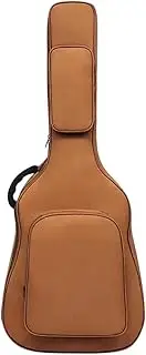 ａ aternee 40 41 inch Guitar Bag Guitar Case Large Pocket Oxford Cloth Padding Backpack Guitar Gig Bag for Notebook Cables Music Files