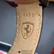 FERRARI 法拉利男錶 46mm 黑圓形精鋼錶殼 黑色三眼, 中三針顯示, 運動錶面款 FE00045