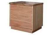 MD Nancy Solid Timber 2 Drawer Bedside Table