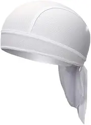 [AIMALL] Sweat Wicking Cooling Helmet Liner, Durag Bandanna Cap Cycling Head Wraps Skull Cap Scarves Caps Pirate Hat Bandana & Head Wrap for Motorcycling, Running, Hiking, Cooking & Outdoor Activities