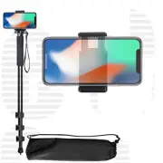 Aluminium Selfie Stick Monopod with Phone Cilp For GoPro DJI Osmo Action