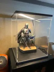 Action Figure Display Case 10" Figurine Acrylic LED Diecast Toy Collectible Box