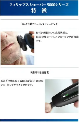 【日本代購】Philips 飛利浦 5000系列 電動刮鬍刀 27刀片 S5445/03