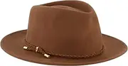 [Concept One] Christian Siriano New York Fedora Hat, Wool Felt Wide Brim Panama Fashion Hat, One Size