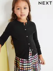 Black Button-Up Cardigan (3-16yrs) (C51825) | $24 - $35