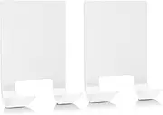 VIS'V Adhesive Razor Holder, Wall Mount Shower Razor Hooks for His and Hers, Metal, Waterproof, White, 2 Pcs