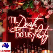 31" Til Death DO US Party LED Neon Light Sign Wedding Hotel Home Room Wall Decor