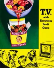 Advertisement For Rowntrees Fruit Gums 1950s era Photo 3