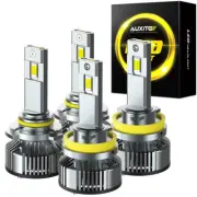 4x 9005+H11 LED Headlight Combo High Low Beam Bulbs Kit Super White Bright Lamp (for: Smart)