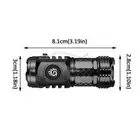 Super Bright Flashlight Three Eyes Hat Clip Light Small I4L5 Camping Torch A6S3