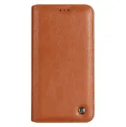 For Iphone 11 Gebei Shockproof Tpu + Pu Horizontal Flip Leather Case With Card Slots and Holder(Brown)