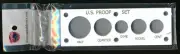 Capital Plastics #11 WHITE US Proof Set Coin Holder - 5 holes Half$-Cent