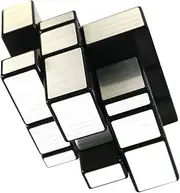 FCBB 3x3x3 Mirror Silver Speed Cube Puzzle Black