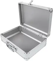 HOMOCONO Large Capacity Tool Box Handle Aluminum Tool Storage Case Portable Tool Carrying Case for Mechanics