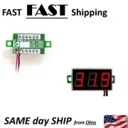 Small DC 0-30VDC Voltmeter LED Panel Digital Display Voltage Meter - 2 wire DC