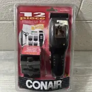 Vintage Conair 12 Piece Haircut Kit Hair Clippers Shaver HC100RCS New SEALED