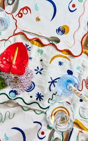 [Misette] Set-Of-Four Embroidered Linen Napkins