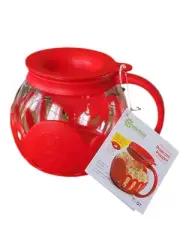 Ecolution Movie Popcorn Popper 1 1/2 QT Glass Microwave Dishwasher Kitchen Snack