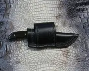 Fixed Blade Leather Knife Sheath Fits Buck Gen 5 Knife, Knife Holder in Black