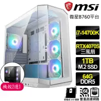 在飛比找momo購物網優惠-【微星平台】i7二十核 RTX4070 SUPER G{電腦