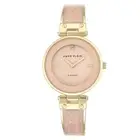 Anne Klein Gold with Light Pink Marble Band Blush Mother of Pearl Dial Women'...