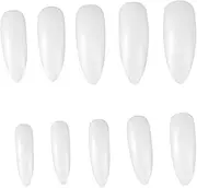 Healvian Water Drop Artificial Nail Tips Full Cover Nails Set for Women Nails Art Wear