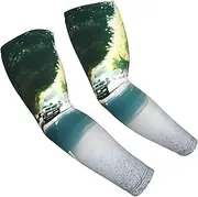 [FSCEV] Car And Bicycle Sun Protection Arm Sleeves Outdoor Essentials Cooling Compression Golf Hiking Cycling