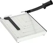 12 Inch A4 Steel Heavy Duty Professional Paper Cutter Guillotine Paper Trimmer Machine White (A4, B5, A5, B6, B7) (White)