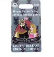 Disney King Stefan and Princess Aurora Father's Day Pin 2022 Limited New Card